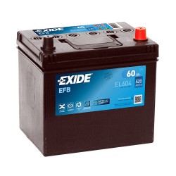 Аккумулятор Exide EFB Carbon Boost Asia 60Ah JR+ 520A